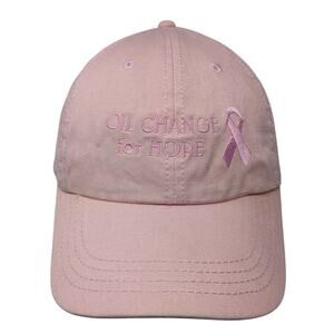 Oil Change For Hope Pink Ribbon Cancer Awareness Baseball Cap Pink OS Cobra